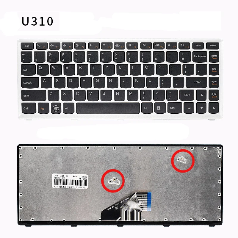 New Genuine Laptop Keyboard Compatible for LENOVO IdeaPad U310 U410 Z460A Z465G Z460 U460 U460A Z465 Z460G Z465A