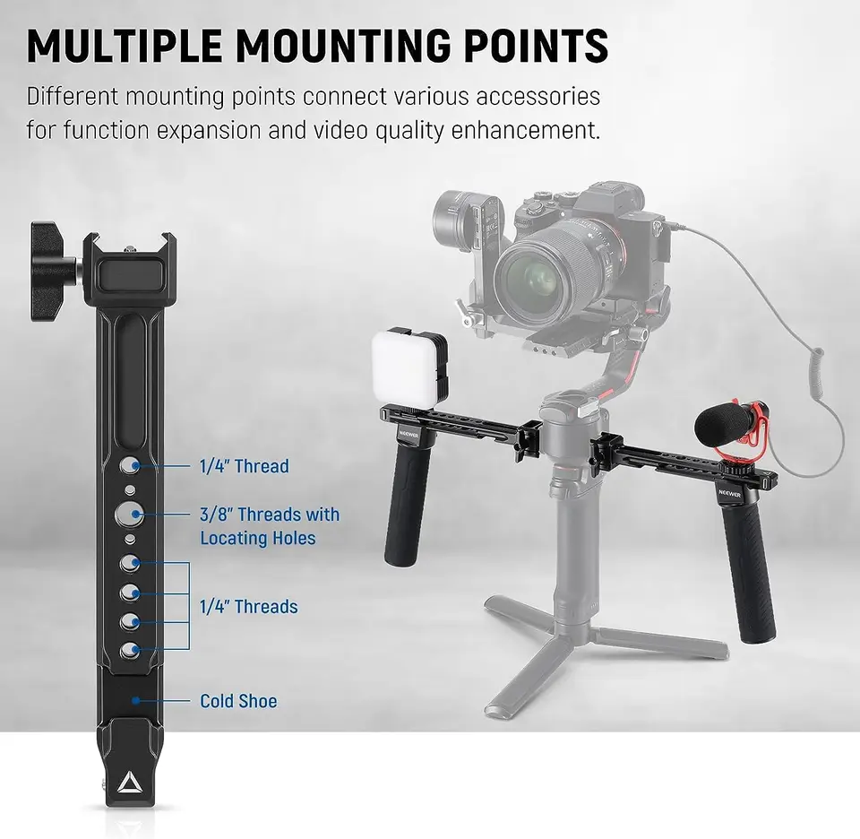 NEEWER デュアルハンドグリップ DJI RS4 RS4 Pro RS3 RS3 Pro RS2 RSC2