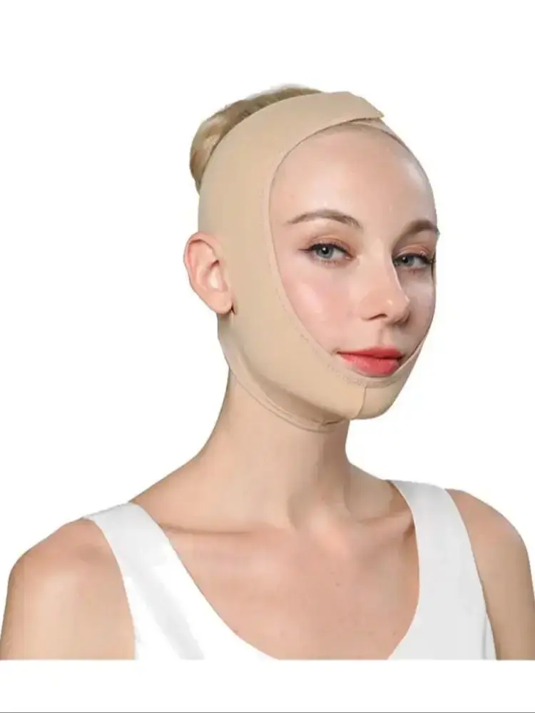 Ceinture de Lifting du visage grande taille pour femmes, en forme de V, dissolvant de Double menton, masque amincissant, Bandage Ă haute Compression