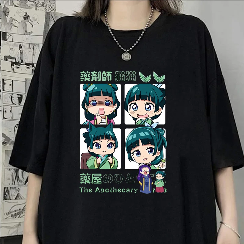 

New Anime The Apothecary Diaries Print T-shirt Summer Casual Maomao Graphic T Shirt Women Men Short Sleeve Round Neck Shirts