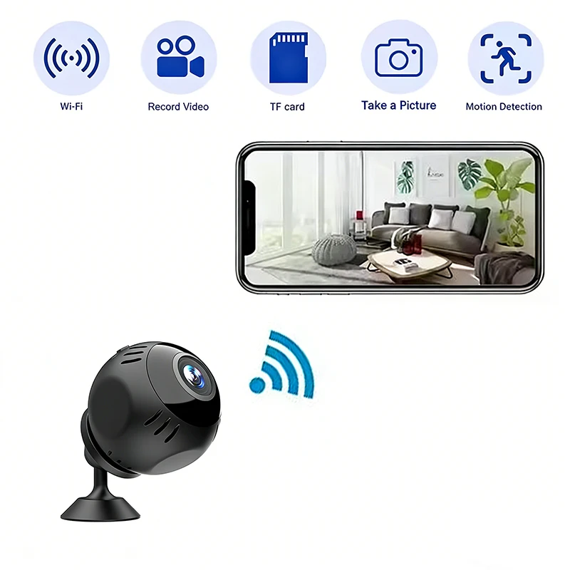 

Умная Wi-Fi камера для домашнего видеонаблюдения UHD, мини-камера с дистанционным управлением, цифровая камера с датчиком движения, микро-видеорегистратор