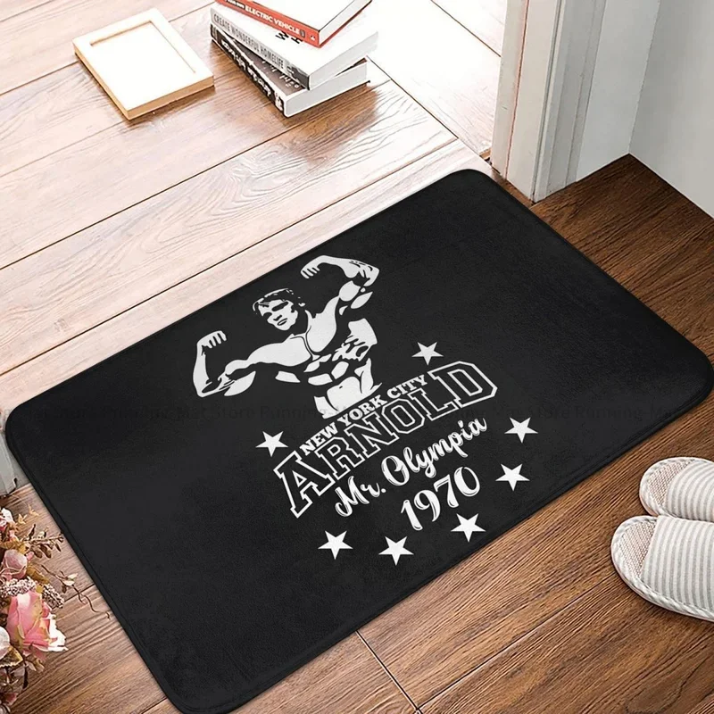 Non-slip Doormat Arnold Schwarzenegger Mr Olympia Living Room Bedroom Mat Outdoor Carpet Indoor Pattern Decor # 0%