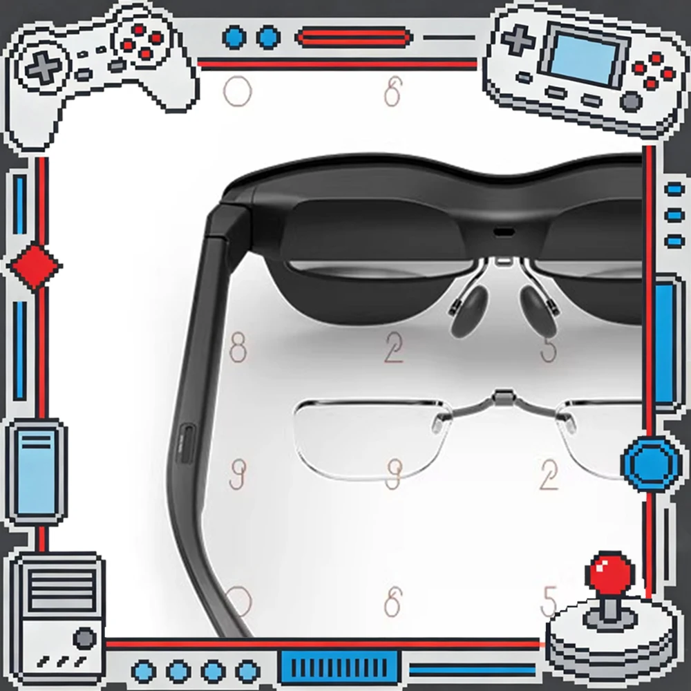RayNeo Air Plus AR Glasses 120HZ 5P Custom Optical Lens 215-Inch Giant Screen Smart Glasses Magnetic Attraction Lens Gifts