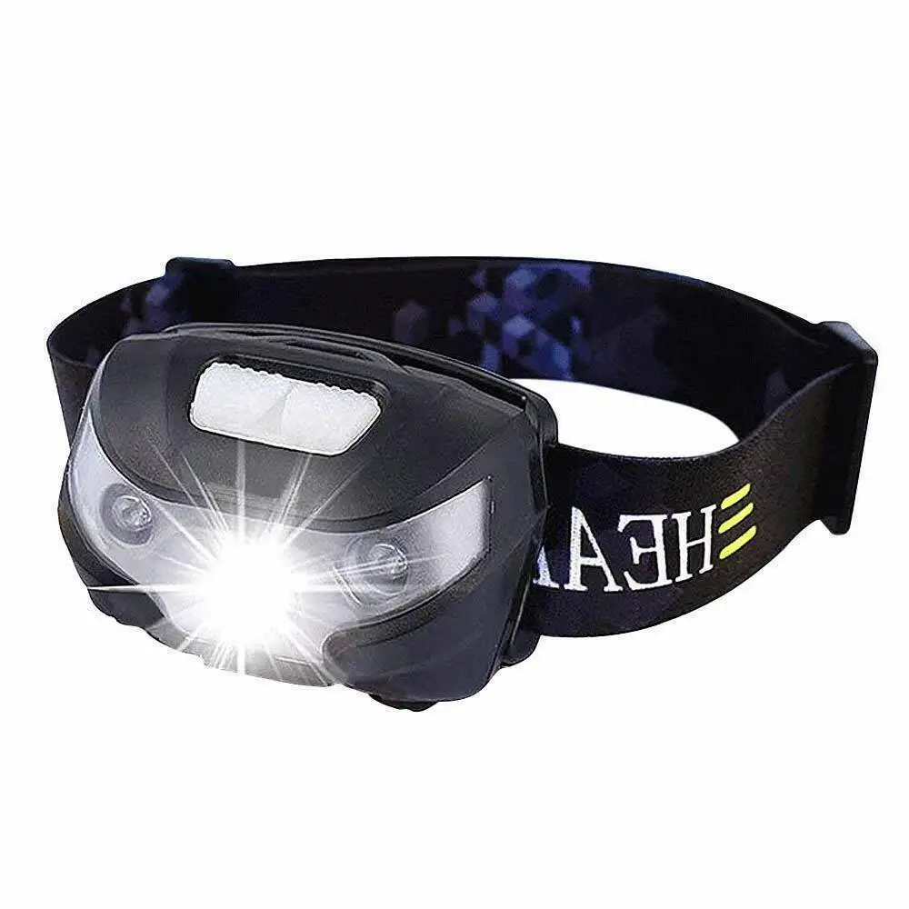 Super Bright Outdoor Headlight Intelligent Sensor Rechargeable USB Headlamp Flashlight Torch Head Light