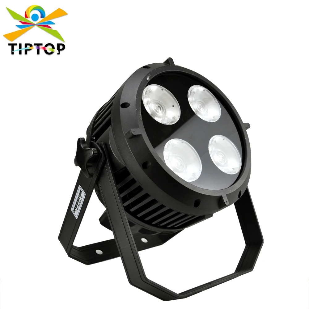 

Gigertop TP-P118 New 4x50W Stage COB Waterproof Led Par Light Warm White Cold White Color IP65 DMX512 Control 35 Degree Lens