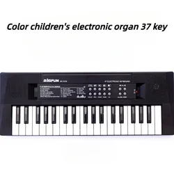 Color Children's Electronic Organ 37 Keys Children's Music Kindergarten Toys Gift Learning Toy Musical Instrument Music Keyboard