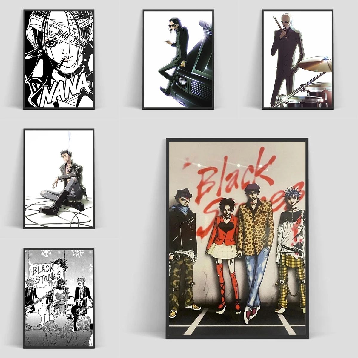

Black Stones Band of NANA Anime Poster Home and Decoration Decorative Paintings Room Decor Print Painting on Canvas Art Wall Art