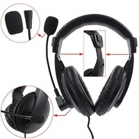 Professional Noise Cancelling Overhead Headphones With Microphone for 2Pin Baofeng Gaming Wired Headsets Earphones