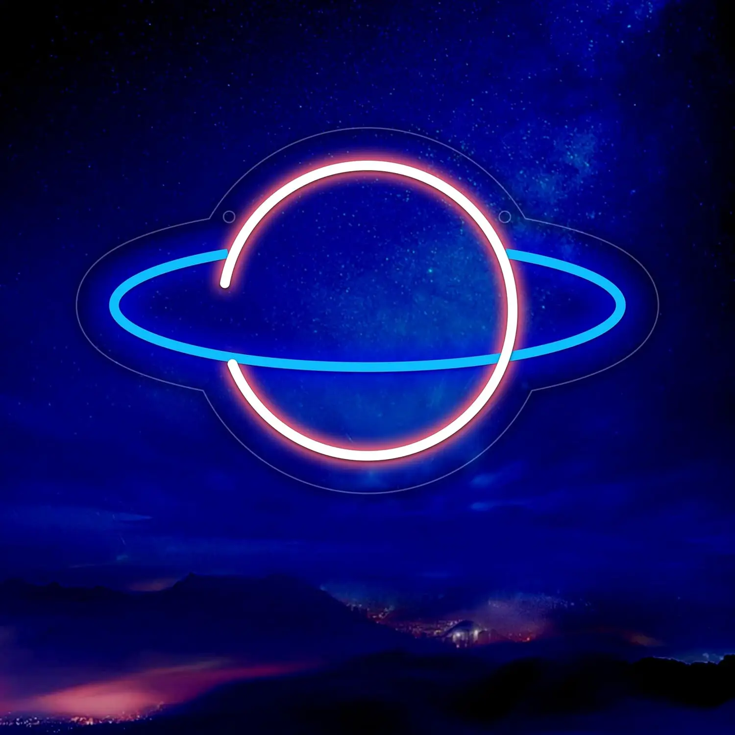 

Неоновая вывеска "Планета", светодиодные неоновые вывески с питанием от USB, СВЕТОДИОДНЫЙ знак "Планета" для украшения стен, светильник "Планета" для спальни, игровой комнаты