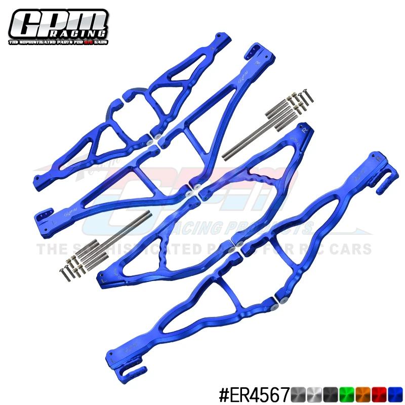 

GPM ALUMINIUM FRONT+REAR UPPER & LOWER SUSPENSION ARM (FOR E-REVO 560871, REVO, SUMMIT)