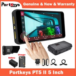 Portkeys PT5 II 5 Inch Monitor 4K HDMI Touchscreen 500nit Ultra-thin 3D LUT IPS FHD 1920*1080 for Camera DSLR P6 New Upgraded