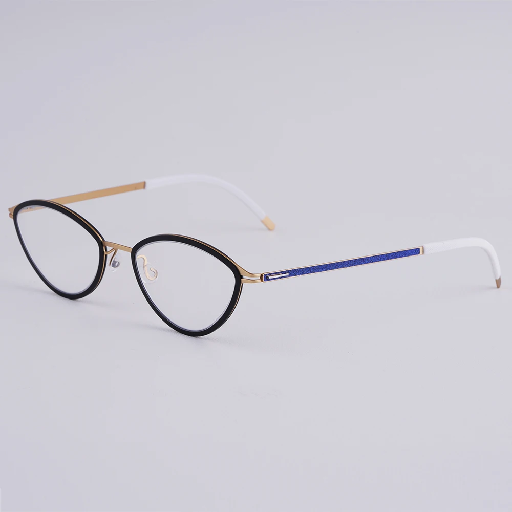 

Ультралегкая оправа для очков датского бренда, женская, безвинтовая, для широкого лица, круглая, для очков