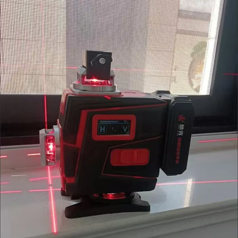 

12/16 Lines Laser Level 360 Self-Leveling Horizontal And Vertical Cross Line Laser Level Super Powerful Red Beam Professional