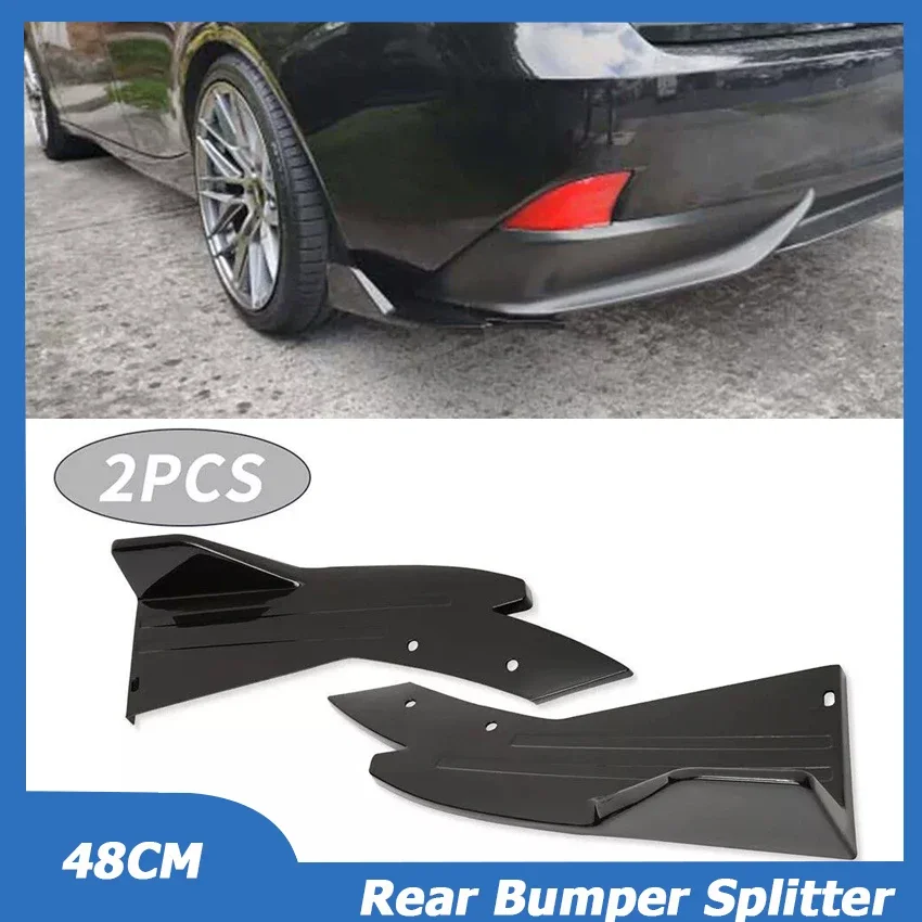 

48cm For Kia Stinger Rear Bumper Protector Canards Splitter Side Skirt Guard Body Kits Cover Sticker Car Tuning Accessories