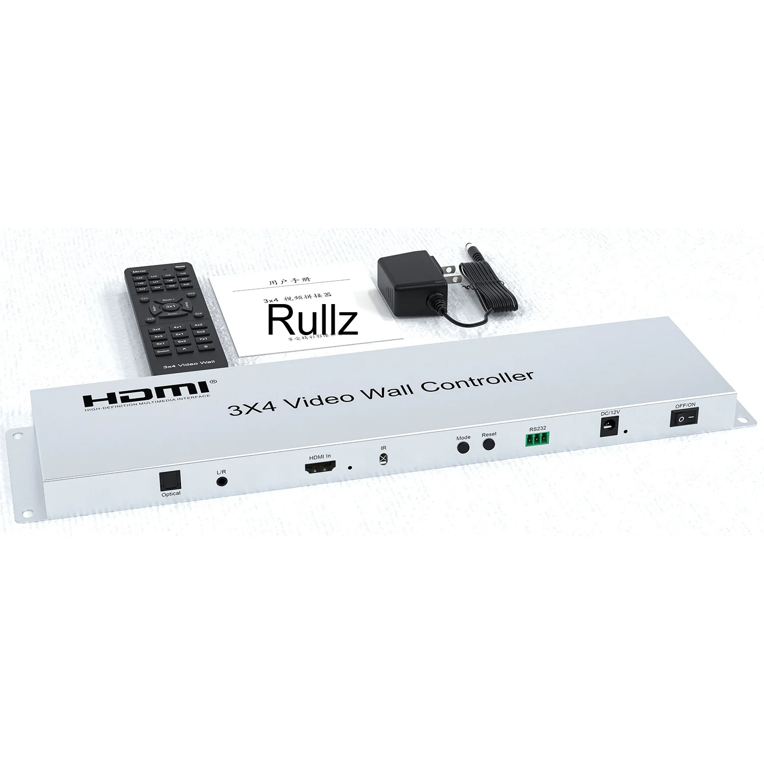3x4 Multi Monitor Splicing Processor 2x2 2x3 2x4 3x3 1x3 1x4 1x5 TV Splicer HDMI Video Wall Controller Image Edge Compensation