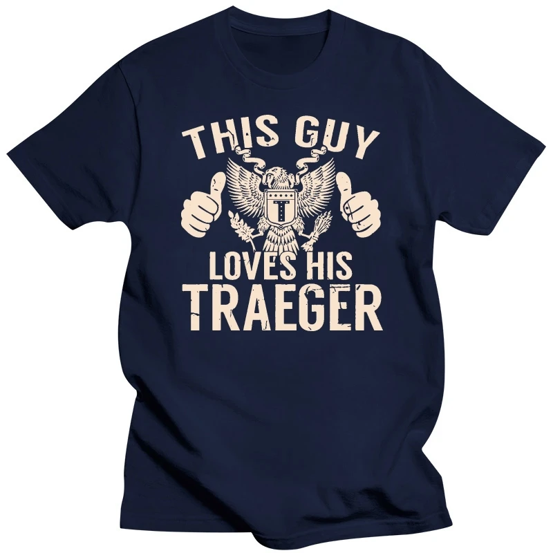 Traeger Guy Name S - This Loves His Popular Tagless Tee T-ShirtTees Men Hot Cheap