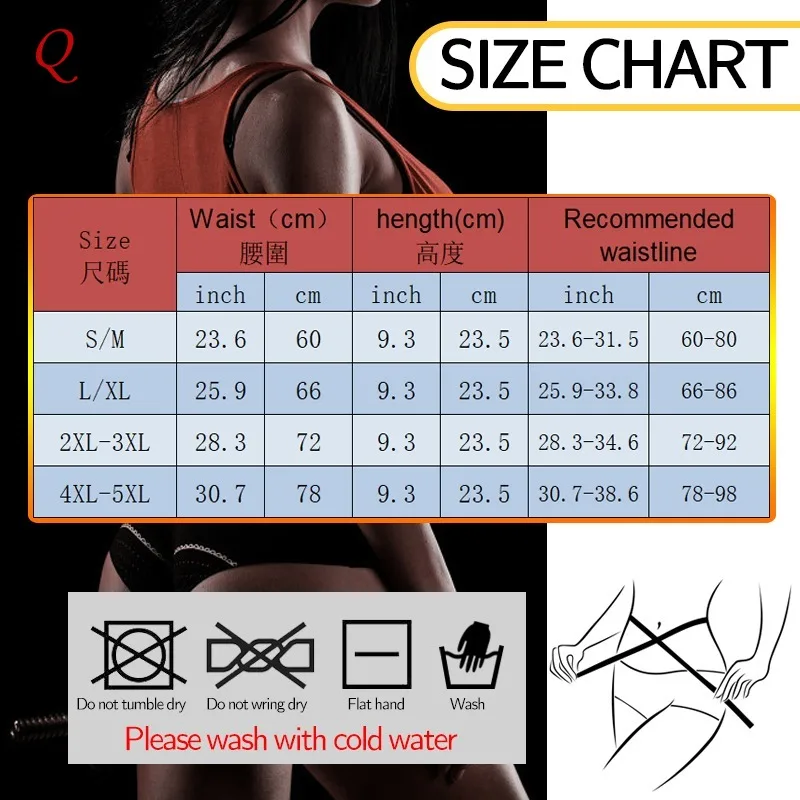 Qtree-Waist Trimmer Wrap Para Mulheres, Perda De Peso, Sauna Cintura Trainer, Cinto De Suor Emagrecedor, Treino De Estômago, Sauna Body Shaper, Espartilho