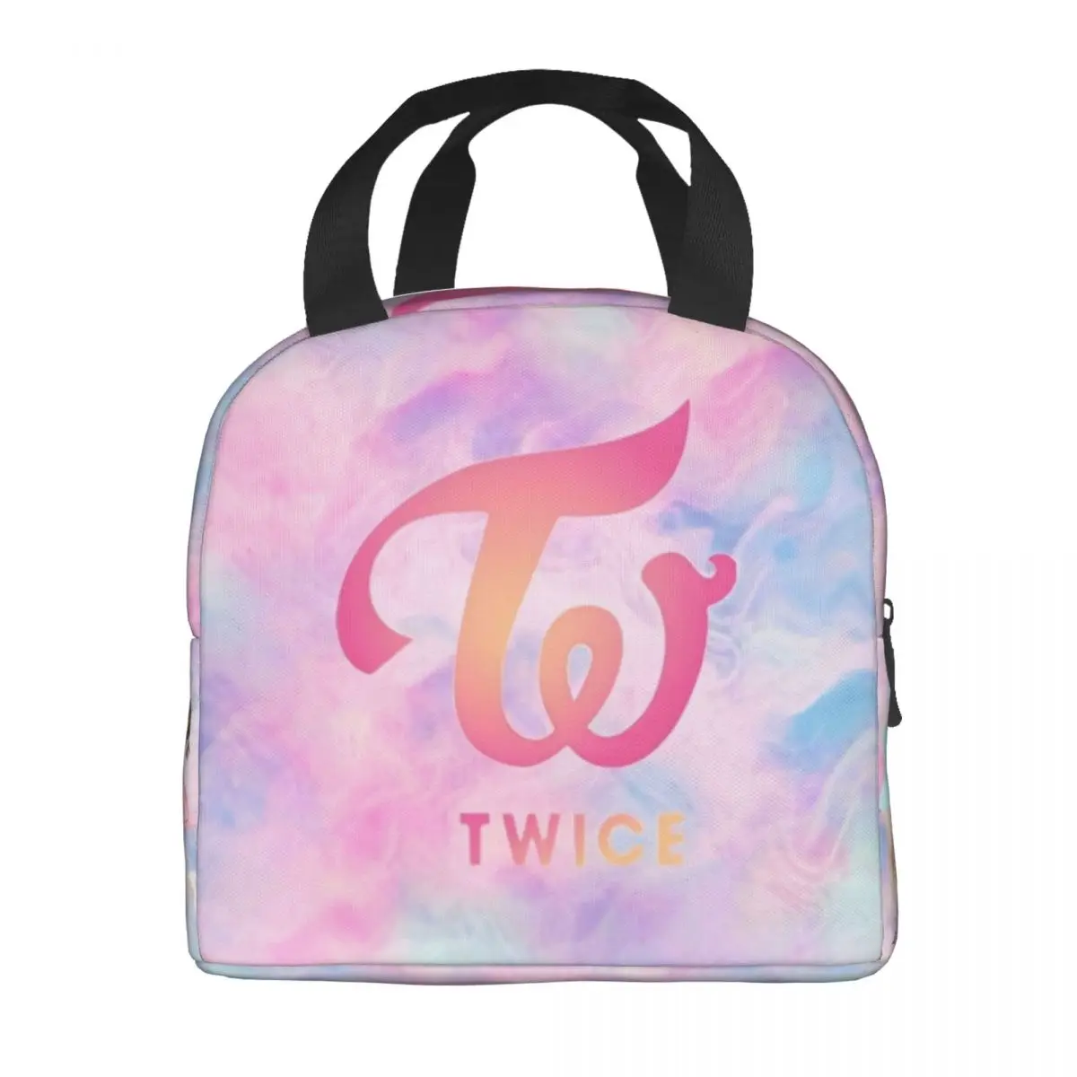 K-POP-TWICE Insulated Lunch Bags Thermal Bag Reusable Leakproof Tote Lunch Box Food Storage Bags School Outdoor