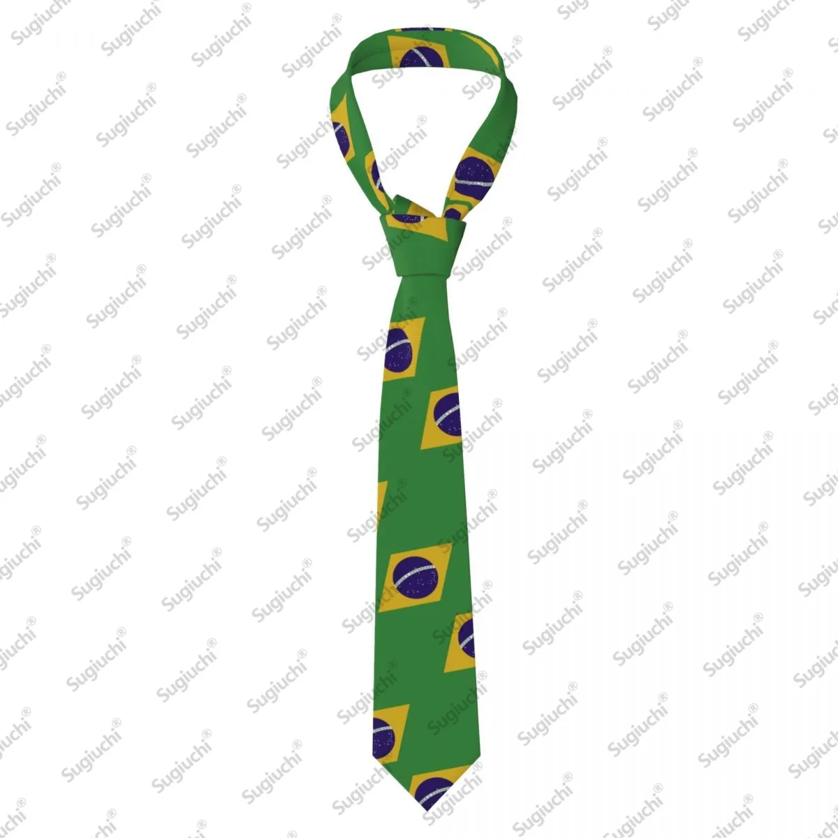 2026 Brazil Flag Wedding PartyNeck Ties For Men Women Casual Plaid Tie Suits Slim Necktie Gravatas For Gift