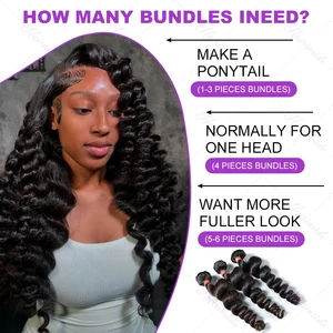 ملحقات المياه المجعدة الهندية ، عذراء خام ، غير معالجة ، شعر بشري 100٪ ، موجة فضفاضة ، 3 أو 4 حزم ، عروض ، لحمة بالجملة ، 30 أفضل 8 منتجات هندية لمبيعات إعادة البيع - رقم 1