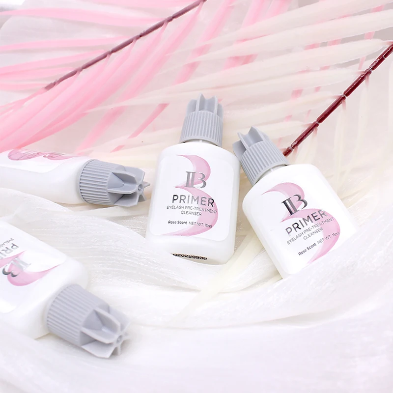 10 PCS IBeauty Rose Primer Eyelash Extension Glue 15ml IB Bonder Makeup Tools Korea Beauty Shop Makeup Tools Supplies