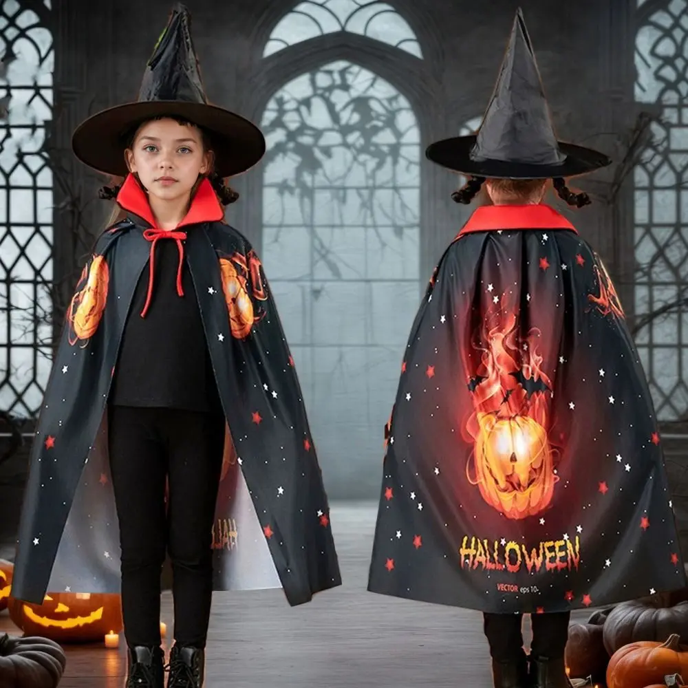 Dressing Up Kapuzenumhang Halloween Umhang Fantasy Mystical Wizard Umhang Neuheit Cosplay Kostüm Set Jungen Mädchen