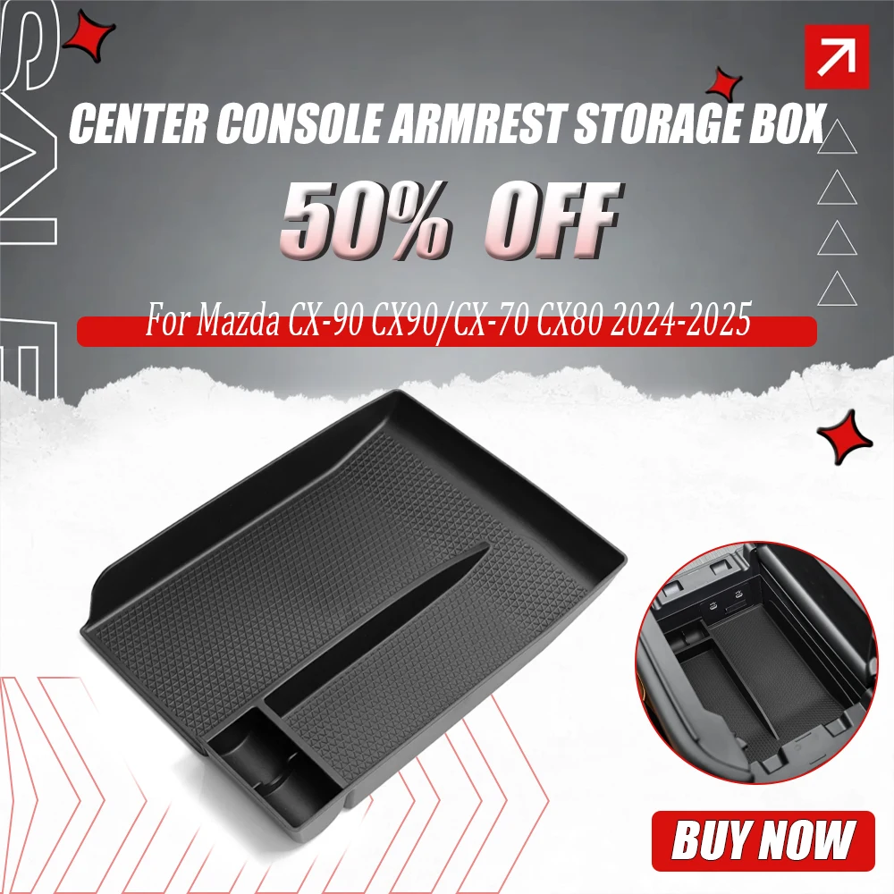 

Ящик для хранения на подлокотнике центральной консоли для Mazda CX-90 CX90/CX-70 CX80 2024-2025, ящик для хранения автомобиля, органайзер, лоток, аксессуары для интерьера