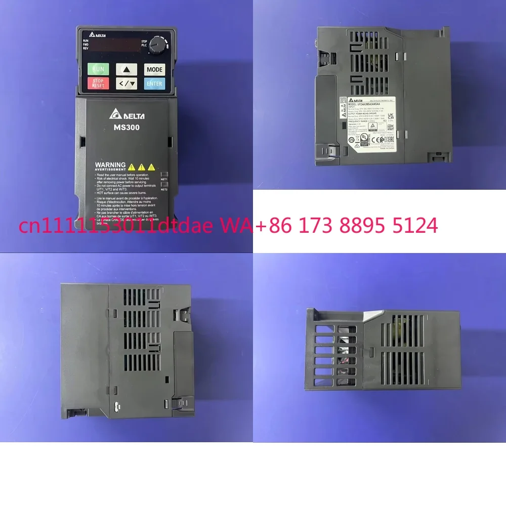 

VFD MS300 Series Variable Frequency Drive for VFD4A2MS43ANSAA 2 1.5kW 460V 4.2A Three Phase Industrial Motor