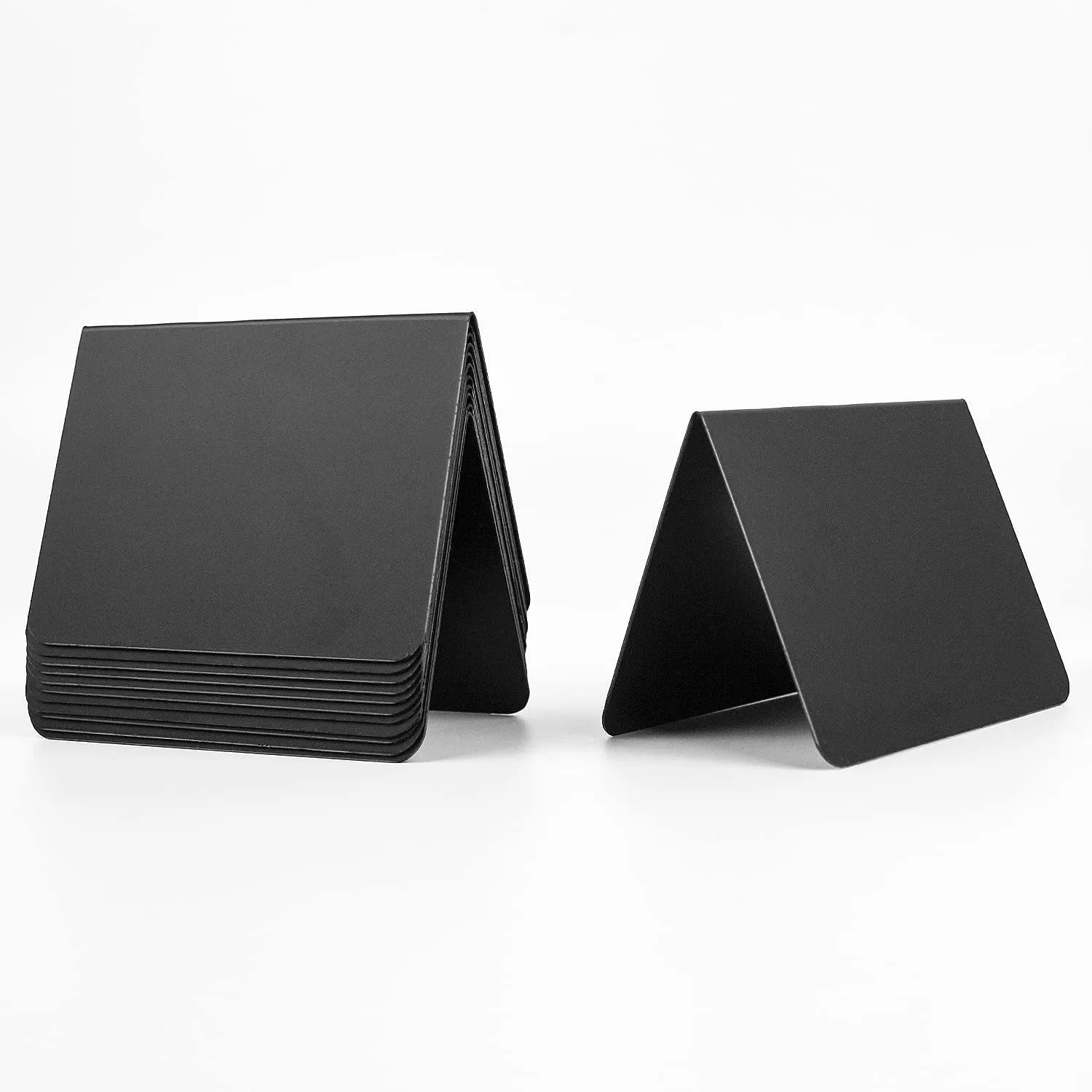 Preto apagável pequeno quadro negro dupla face, cartão de mesa preço placa de mensagem mini placa de exibição de mesa, ser usado para festa