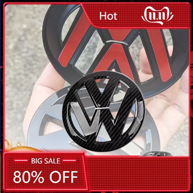 

Для VOLKSWAGEN VW 2026: Новые эмблемы для автомобиля (2 шт.) — передняя решетка (110 мм) и накладка на крышку багажника (90 мм) — для Scirocco 2009-2014