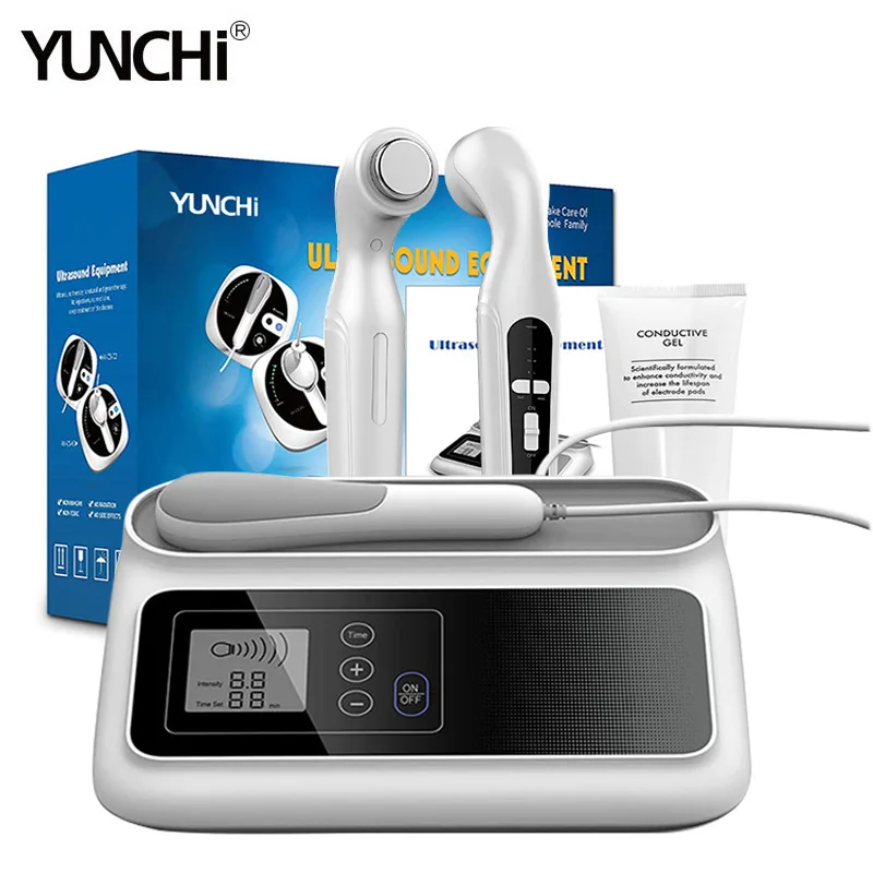 Dispositivo de ultrasonido terapéutico para fisioterapia, máquina de terapia de masaje ultrasónico para alivio del dolor corporal, equipo de terapia física con temporizador