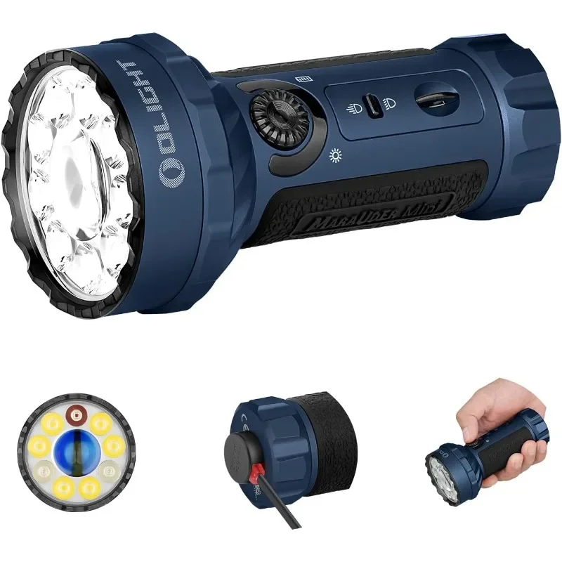 

Яркий фонарик OLIGHT Marauder Mini, 7000 люмен, расстояние луча 600 метров, мощные фонарики RGB, магнитный перезаряжаемый светильник