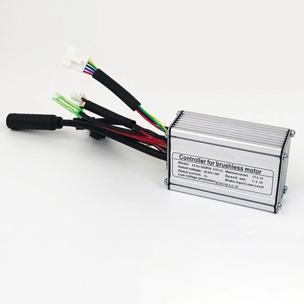 

A99I-Electric Bicycle KT-15A Controller 36V/48V 6 Tube Squarewave Controller With Double Head Light Wire
