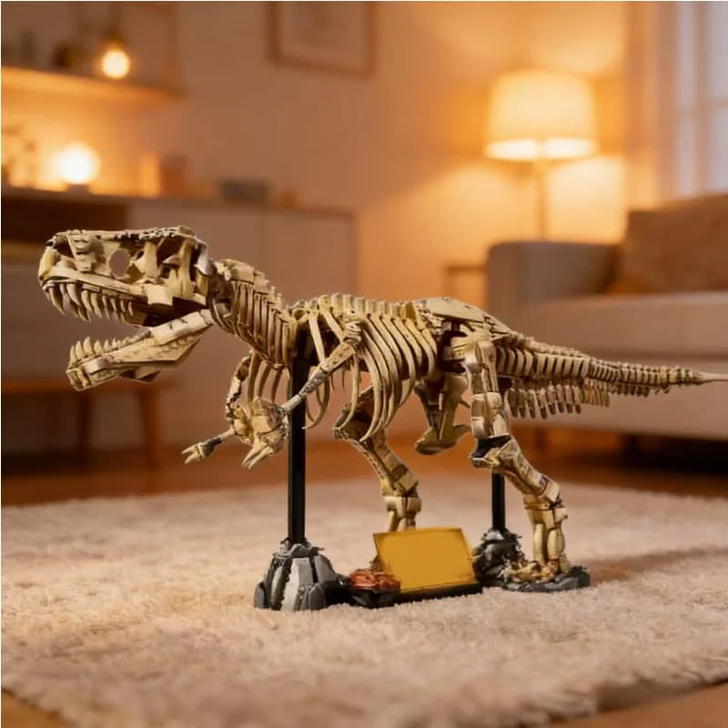 

2026 Creative Park Dinosaur World Tyrannosaurus Rex Fossil Tyrannosaurus Rex Brick Set Adult Christmas Birthday Gift