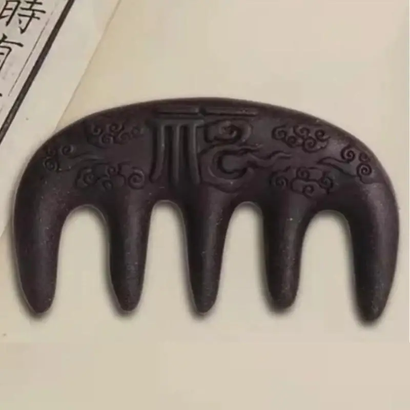 【B】1Pcs Traditional Chinese Meridian Head Massage Comb Natural Herbal Hair Comb Massage Tool For Hair Growth And Scalp Health