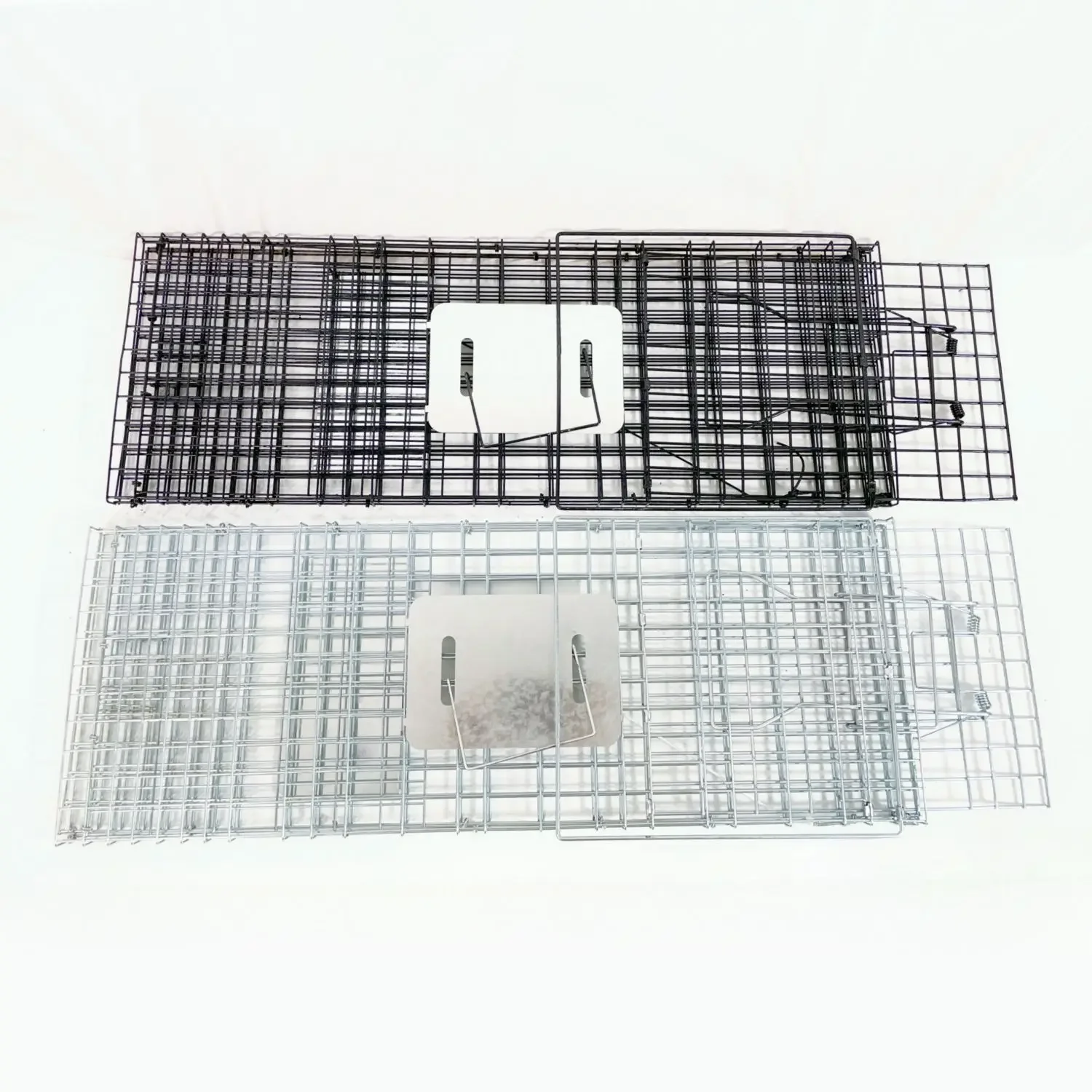 Humane Foldable Live Catch Trap Cage With Sensitive Pedal Automatic Trigger Safe Rescue Trap For Stray Cats Outdoor Use