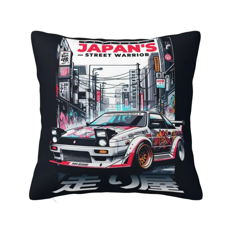 Custom Japanese Tokyo Cushion Cover 3D Print Square Floor Pillow Case for Car Pillowcase Home Decoration