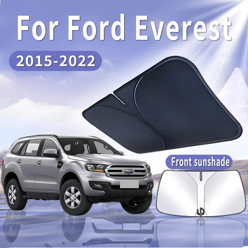 

Складной автомобильный солнцезащитный козырек для Ford Everest 2015 ~ 2022 2016, солнцезащитный козырек на лобовое стекло, теплоизоляция, летнее охлаждение, автомобильные аксессуары