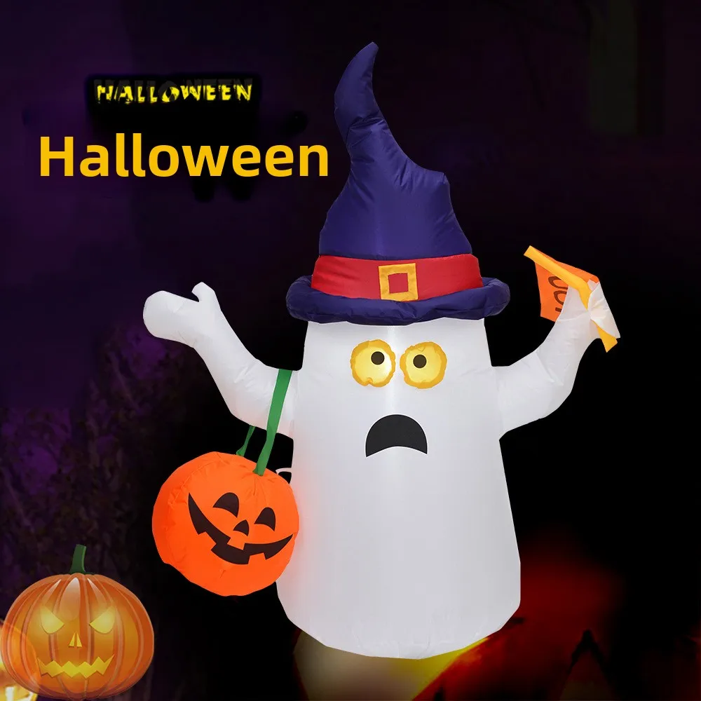 

Halloween Inflatable Pumpkin Ghost 1.5m Scary Decoration for Party Outdoor