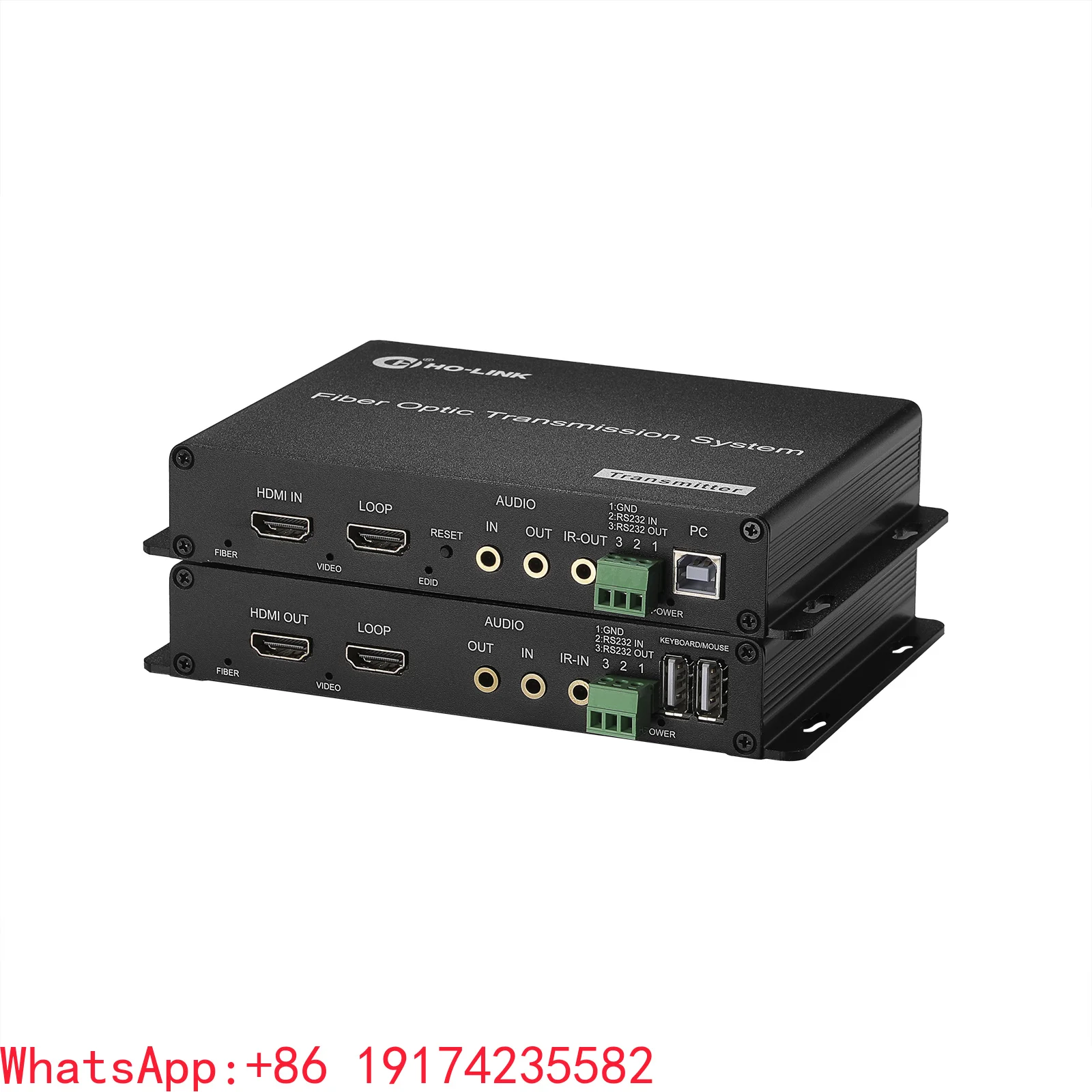HD 10KM  Fiber Extender Transmitter Receiver with USB Port Mouse Keyboard KVM Converter Support 4K 30Hz