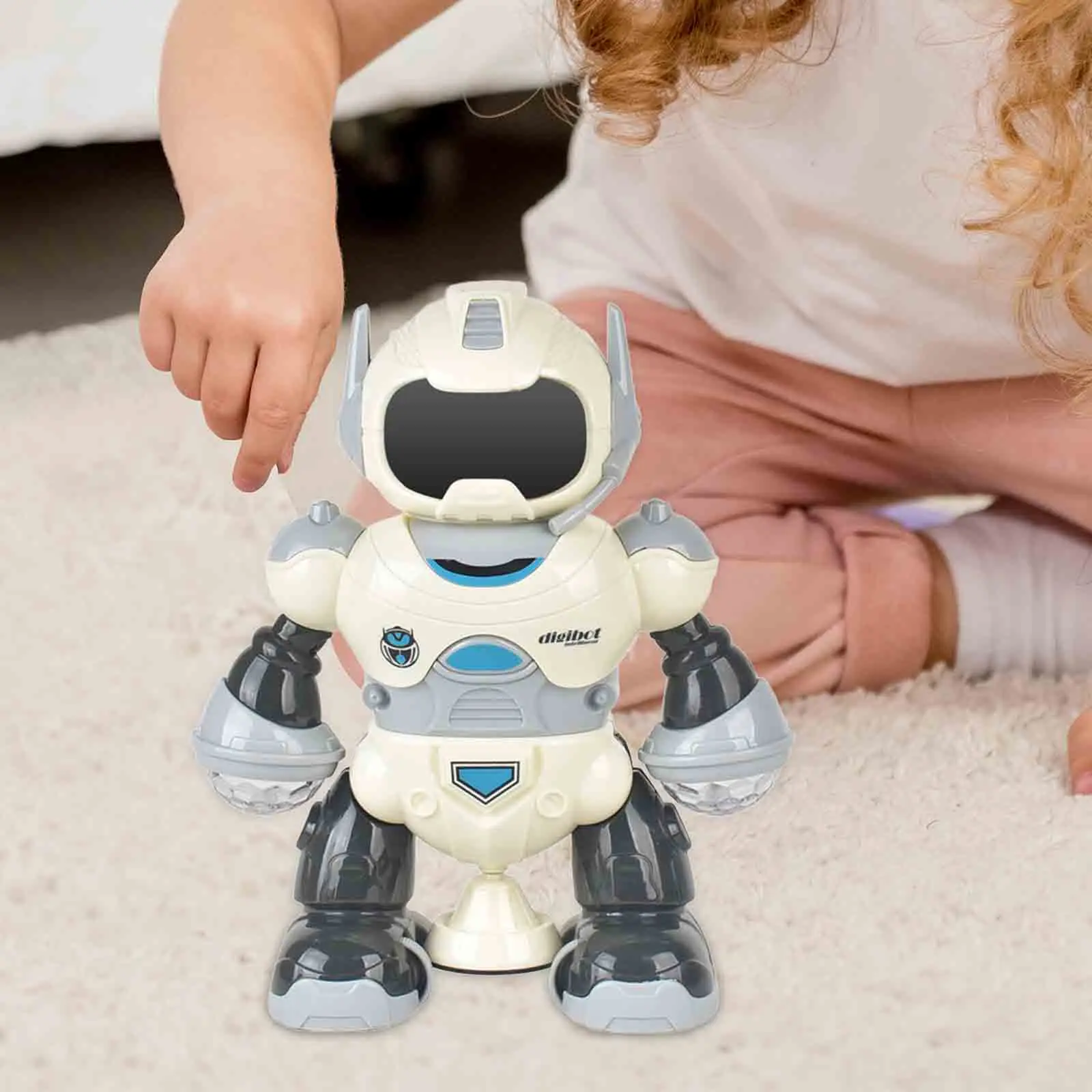 Electric Intelligent Robot Toys Practical Cartoon Electronic Toy Sound and Light Robot Dancing Robot Toy for Children Girls Boys