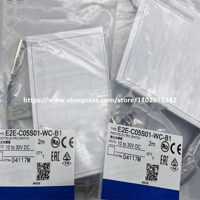 

2PCS New proximity switch E2E-C05S01-WC-C2 E2E-C05S01-WC-C1 E2E-C05S01-WC-B1 E2E-C05S01-WC-B2