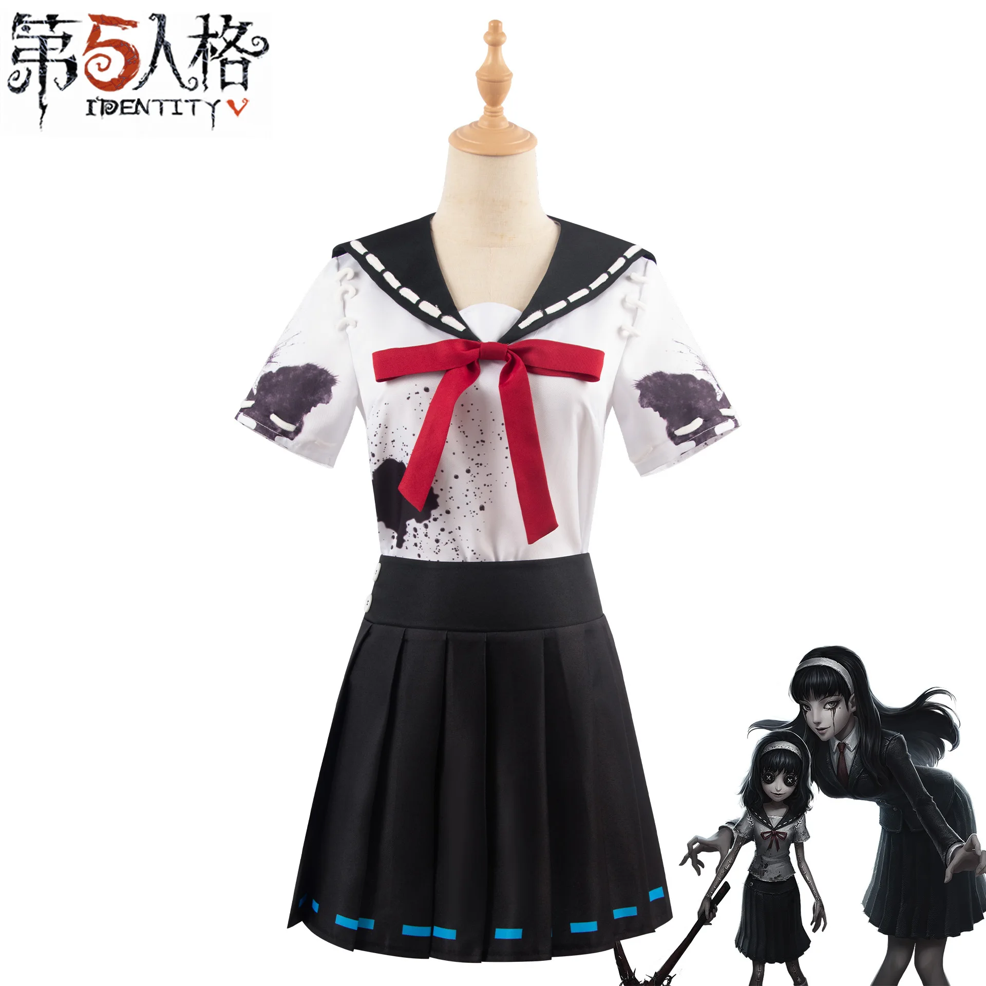 

Identity V Cos Halloween Cos Witch Uniform Shirt Half Skirt Set Popular Game Identity V Cosplay Yidhra Game Anime Clothing