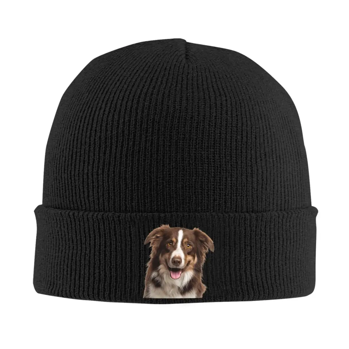 Custom Border Collie Dog Bonnet Hats Fashion Knitting Hat For Women Men Winter Warm Skullies Beanies Caps