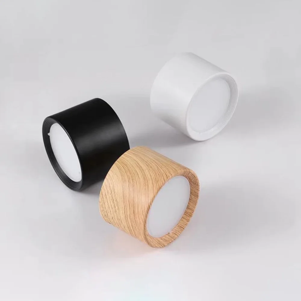 LED Dimming Ceiling Light, Wood Grain Ceiling Light, Ceiling Mounted Lighting, Room Decoration Lighting, Kitchen