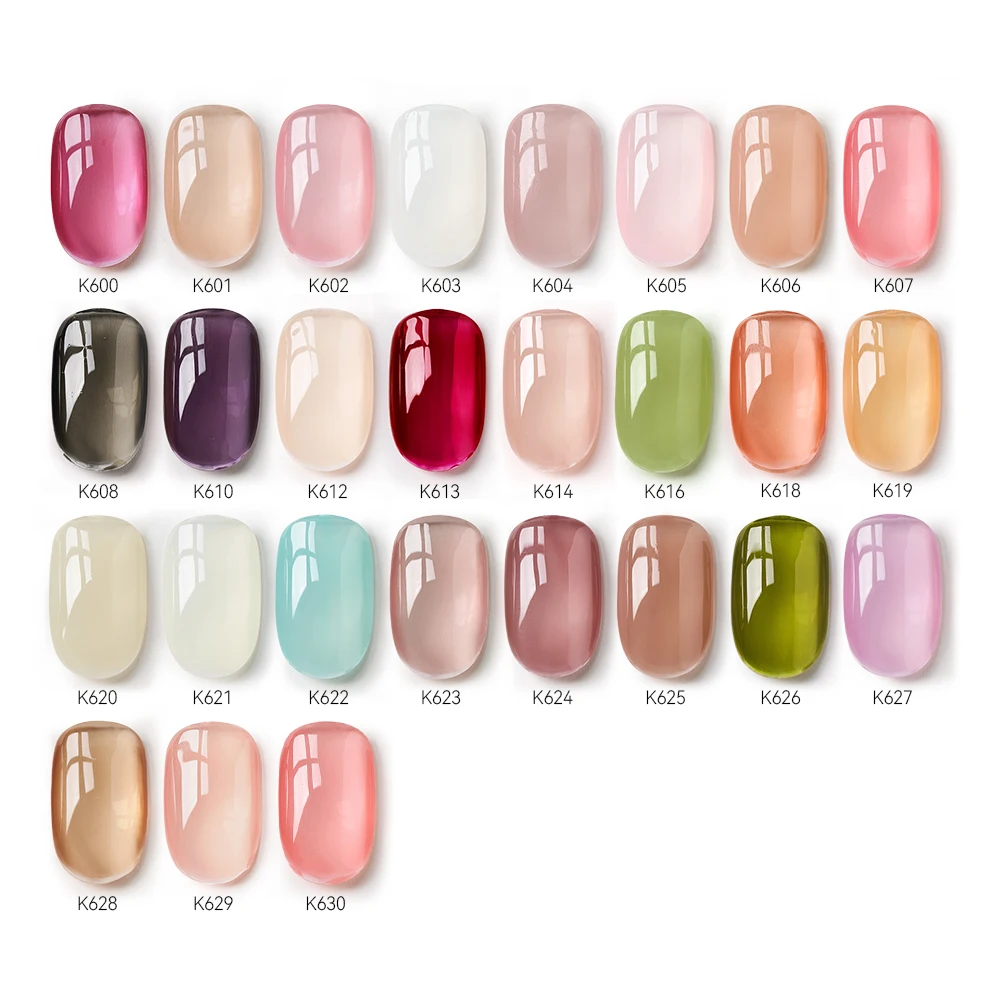 MAYCHAO 12ml Jelly Gel Nail Polish Semi Permanent Top Coat Soak Off UV LED Gel Art Nail Varnish Manicure Long Lasting Nail Gel