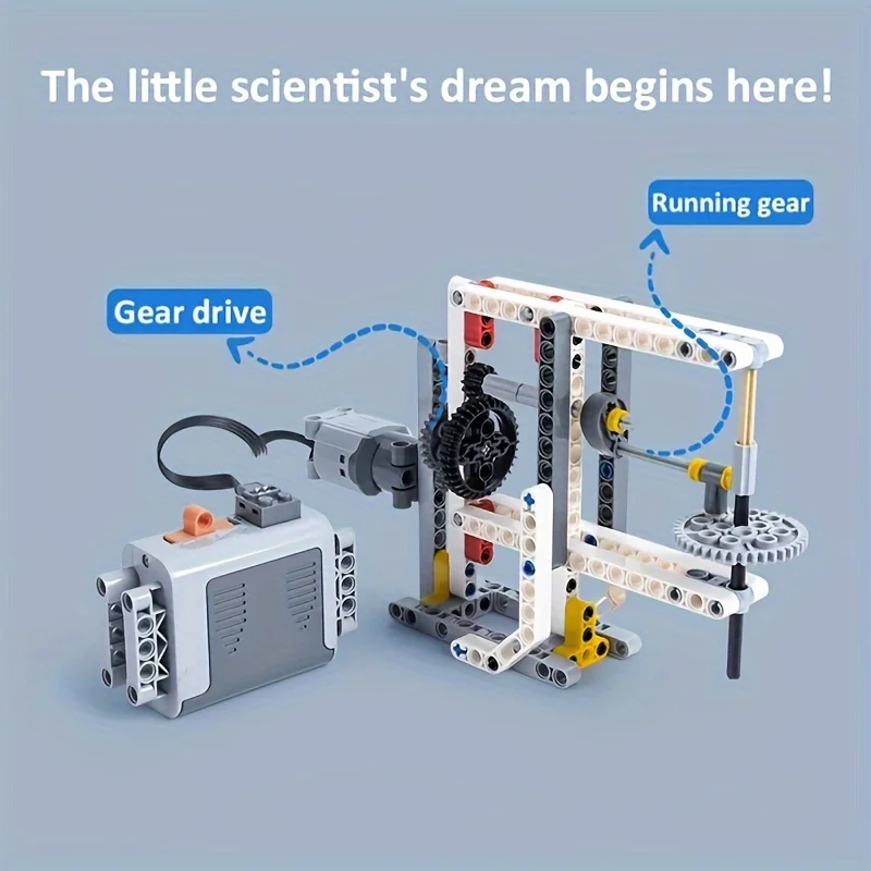 548pcs STEM Robotics Building Blocks Set, Technic Mechanical Gears Construction Kit, Educational Engineering MOC Bricks, Creativ