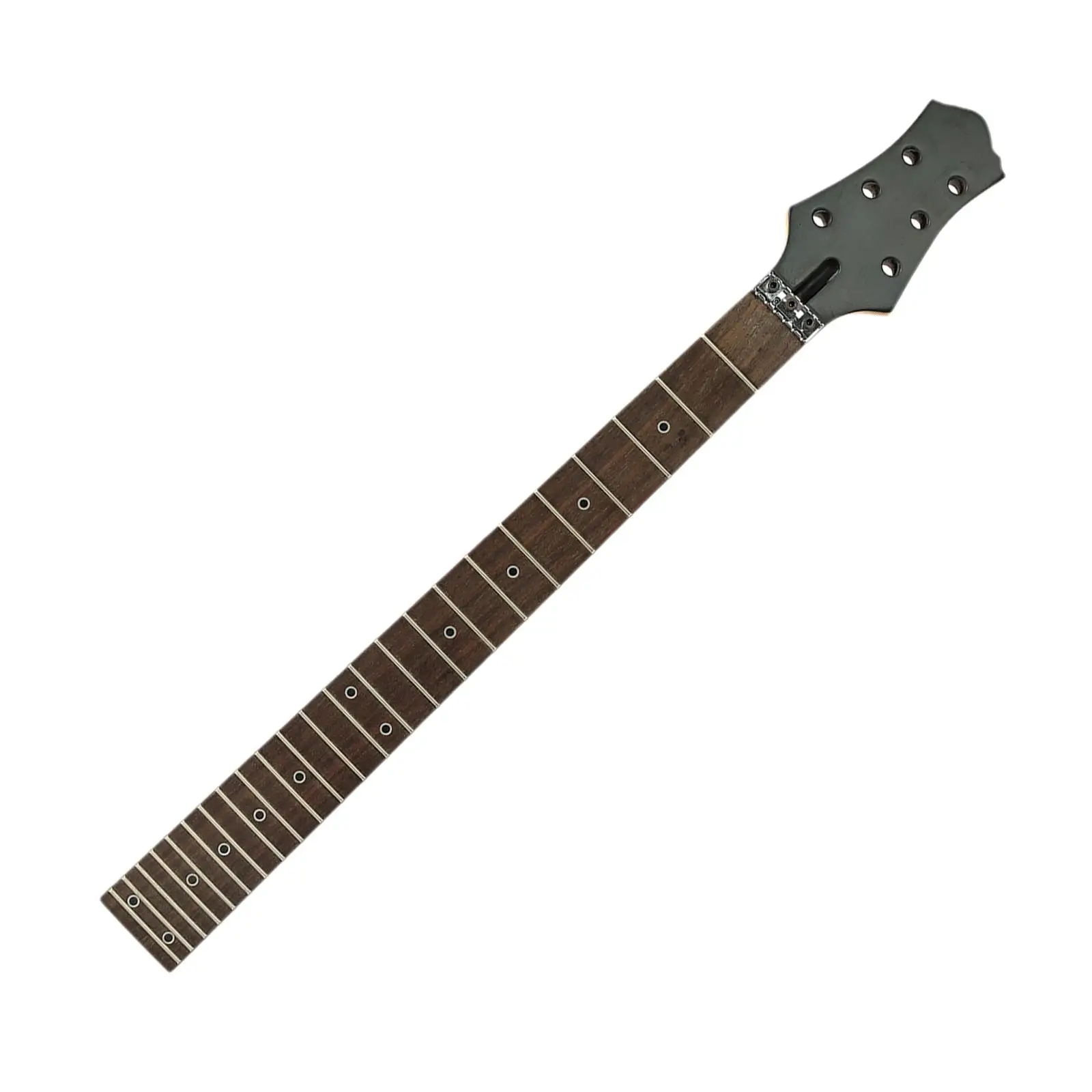 24 Fret Guitar Neck Unfinished DIY Luthier Replacement Accessories 25.6\'\' Maple Neck Rosewood Fretboard Electric Guitar Necks