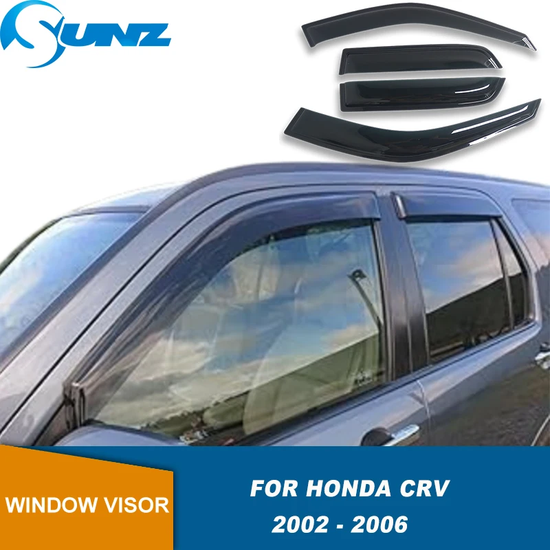 

Side Window Deflectors For Honda CRV 2002 2003 2004 2005 2006 Sun Rain Guards Protector Weathershield Weather Shields Door Visor