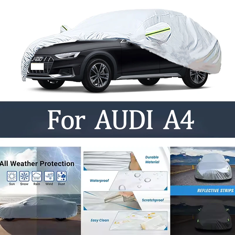 

For AUDI A4 B9 B10 Car Cover Outdoor Protection Covers Snow Sunshade Waterproof Dustproof Exterior UV Car Accessories Auto
